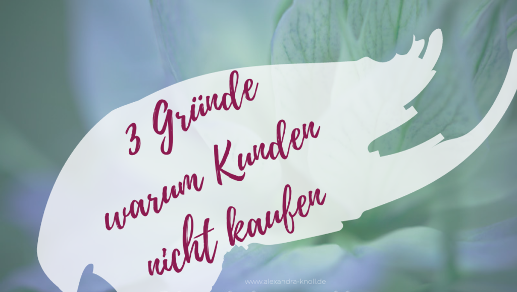 Grafik-3 Gründe warum Kunden nicht kaufen