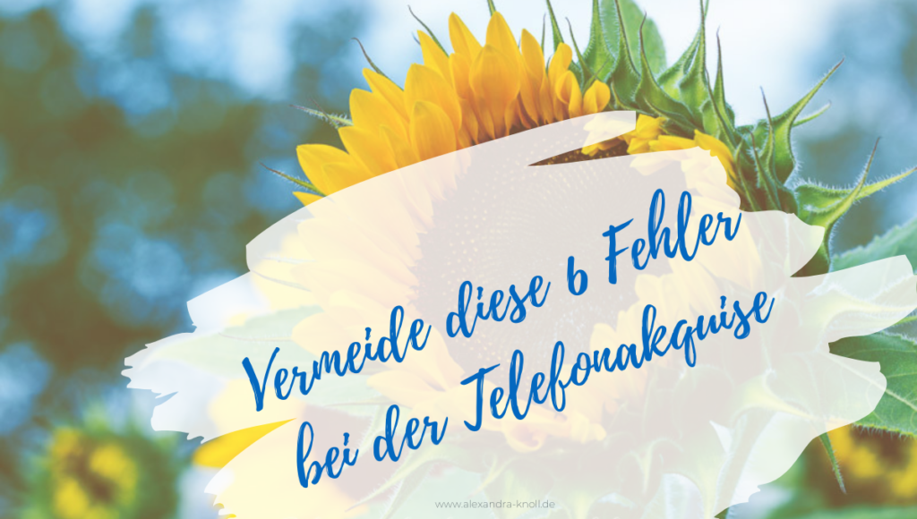 Grafik-Vermeide diese 6 Fehler bei der Telefonakquise
