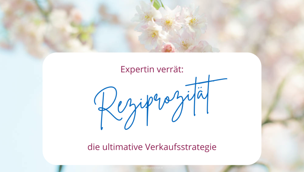 Grafik- Reziprozität die ultimative Verkaufsstrategie
