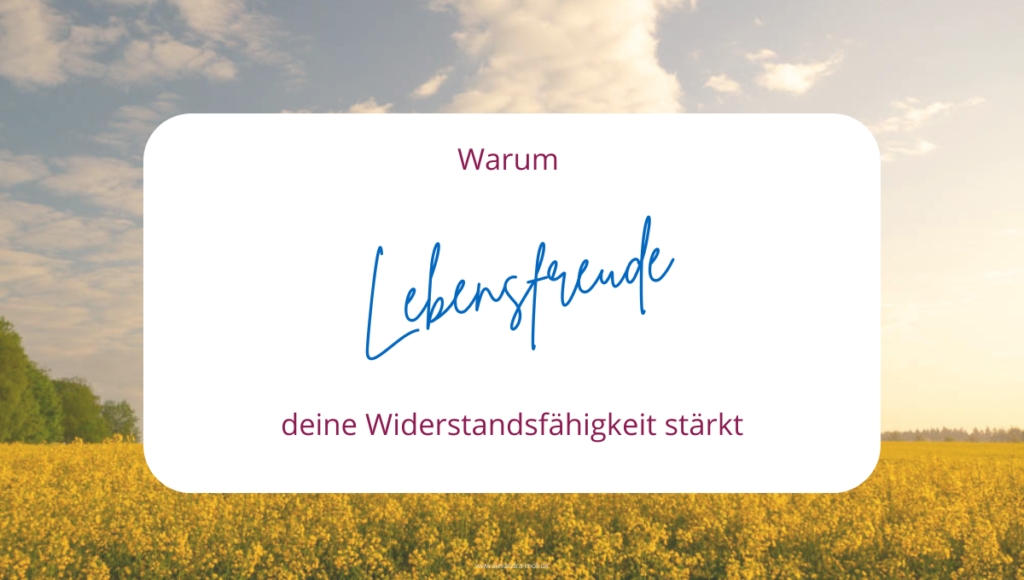 Grafik - Warum Lebensfreude deine Widerstandsfähigkeit stärkt